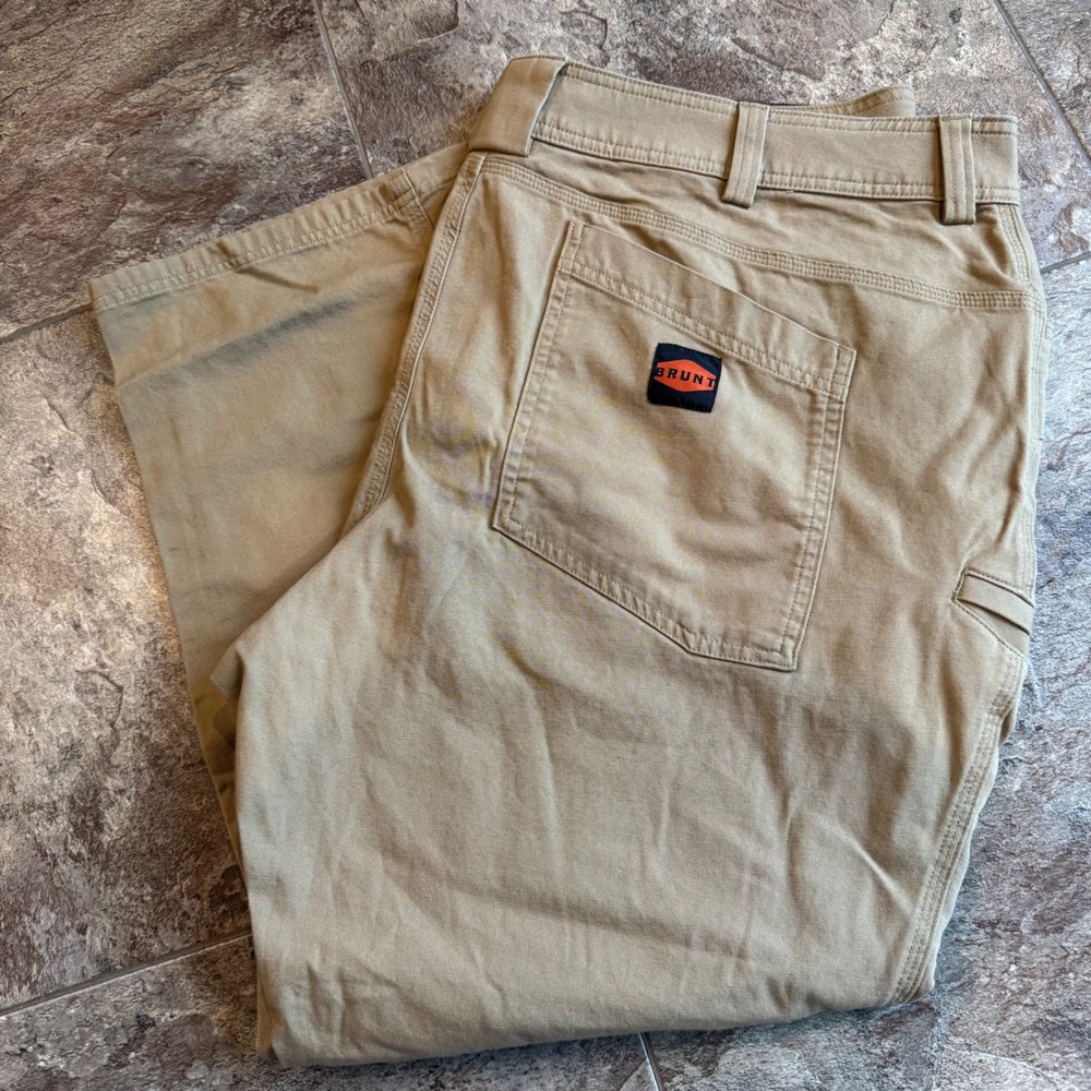 Workwear Utility Carpenter Brunt The Torra Pant Men 44x30‎ Tan Khaki NWOT Gorp